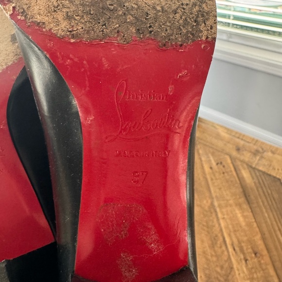 Christian Louboutin Black Over the Knee Boots - Picture 4 of 5